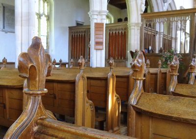 Pews in Church in Ewelme