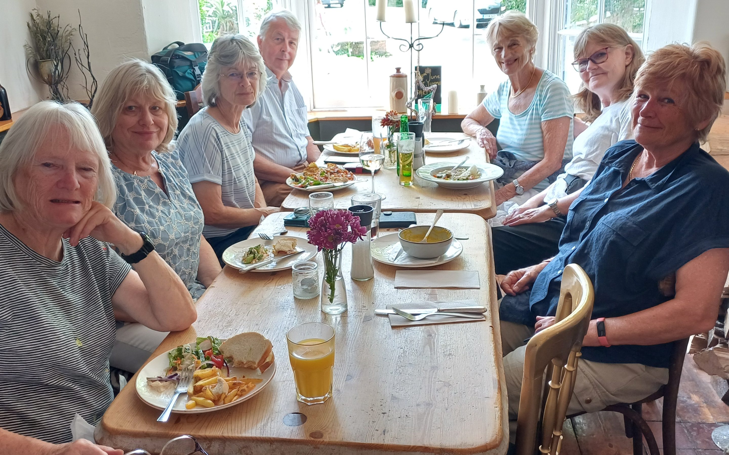 Photography group lunch on trip to Ewelme