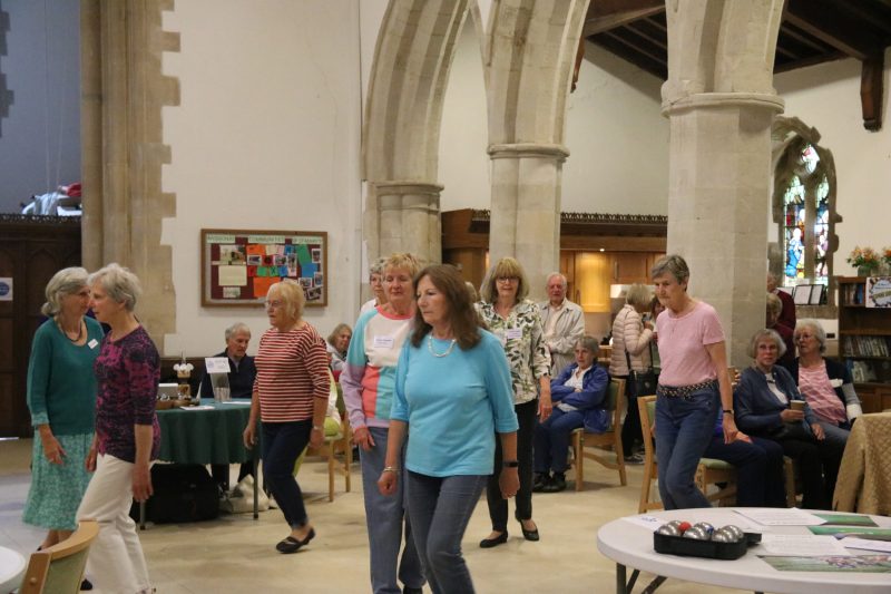 Line dancing group demo