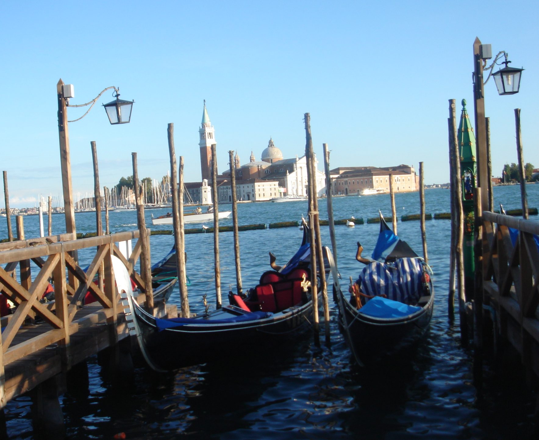 Gondolas and Venice, image by permission of Angela Ward