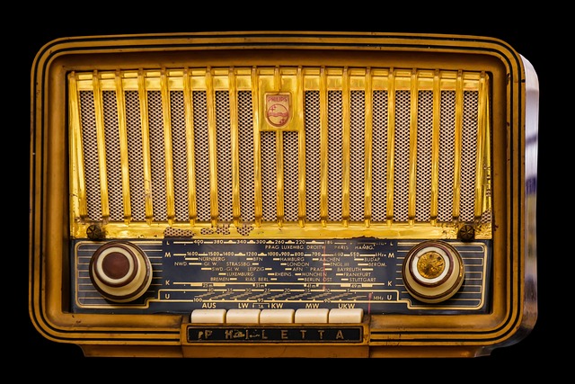 An old bakelite radio