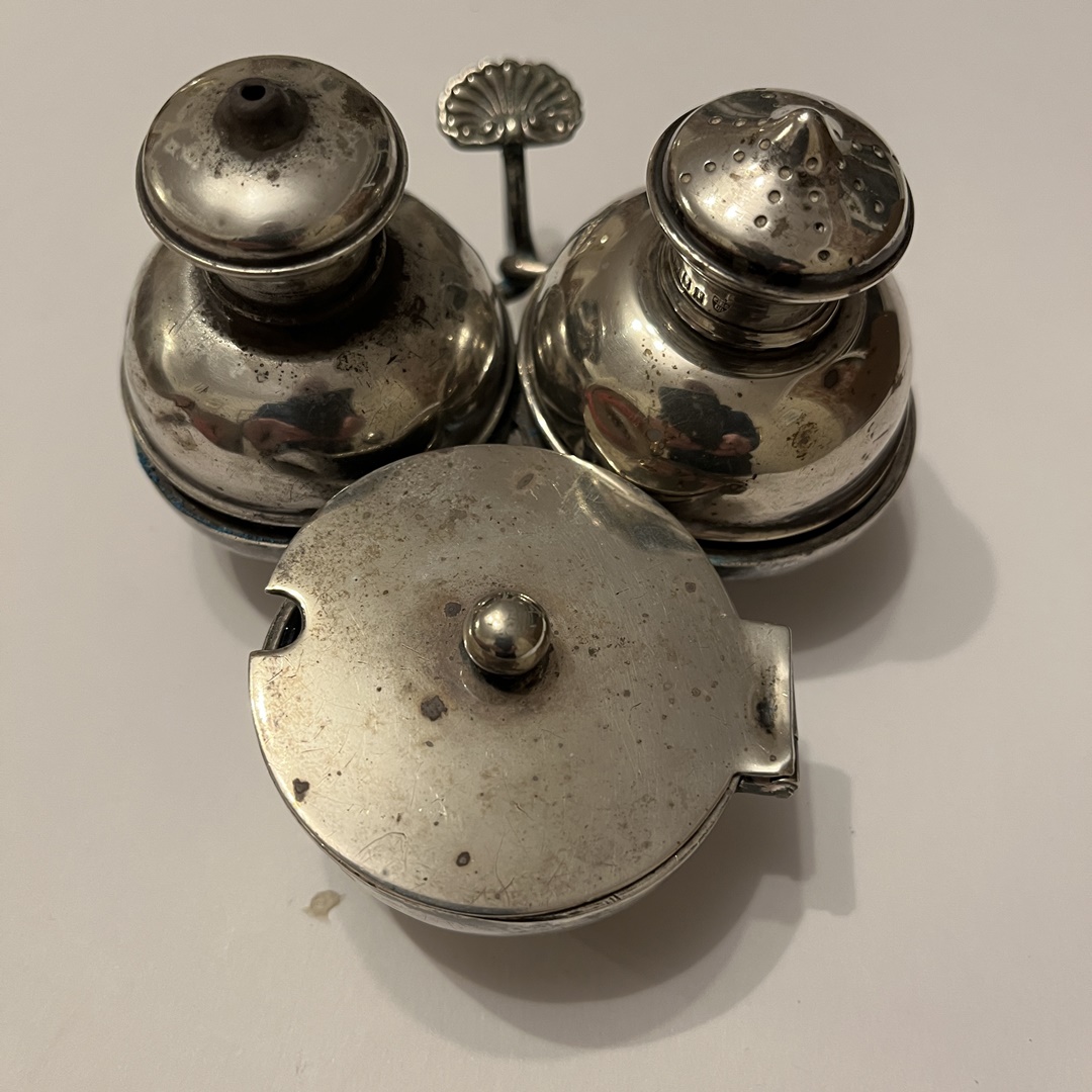 Antique condiment set, © Richard C Jones