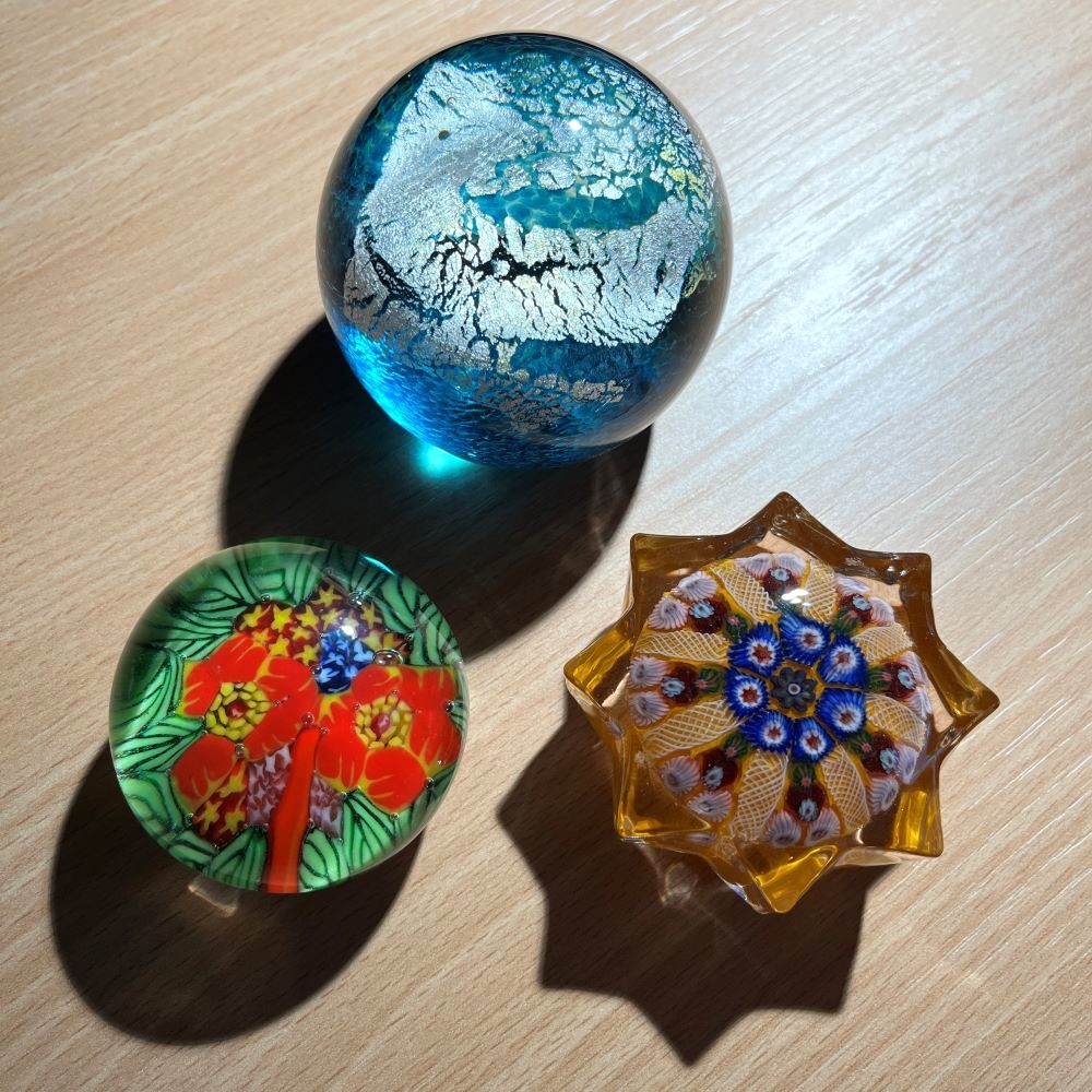 Antique glass paperweights, © Richard C Jones